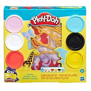 Brand New 🦁 Play-Doh® Fundamental Animals Set 🎨🐬 3 years and up
